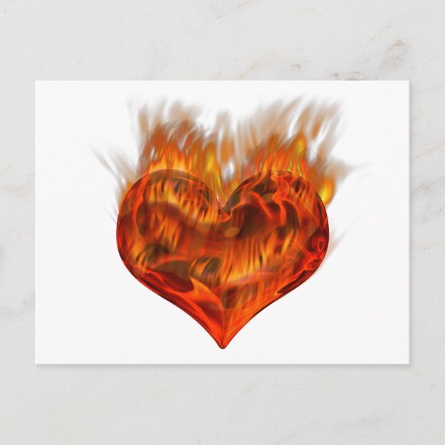 Postal Corazón ardiente! (Anverso)