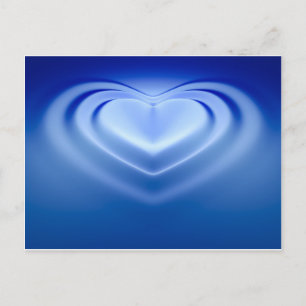 Postal Corazón azul
