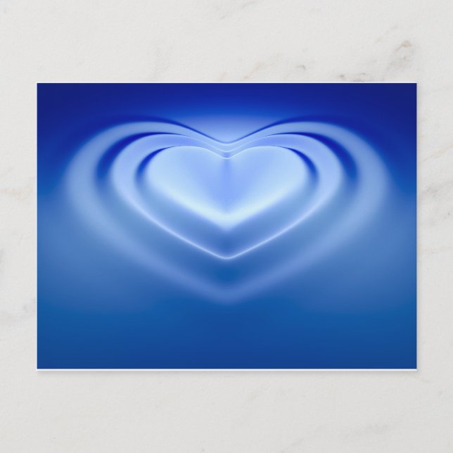 Postal Corazón azul (Anverso)