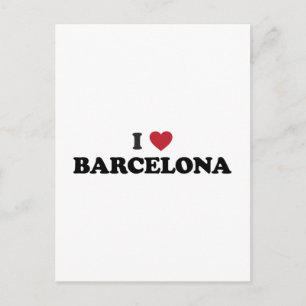 Postal Corazón Barcelona España