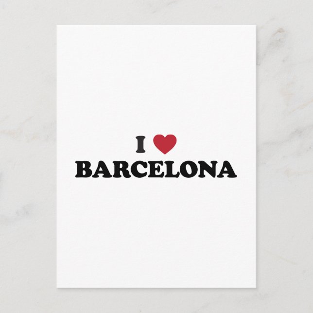 Postal Corazón Barcelona España (Anverso)
