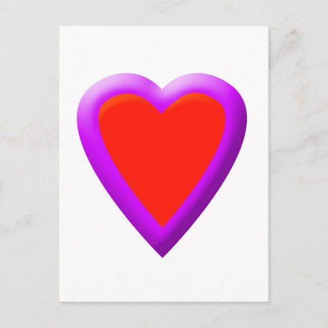 Postal Corazón brillante (Anverso)