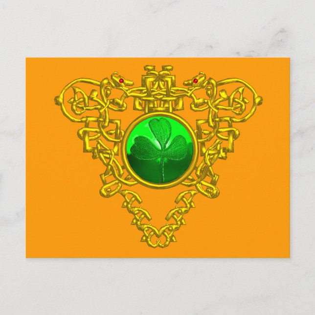POSTAL CORAZÓN CÉLTICO DE SAN PATRICIOS (Anverso)
