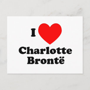 Postal Corazón Charlotte Bronte