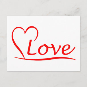 Postal Corazón con amor