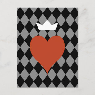Postal Corazón con corona