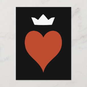 Postal Corazón con corona