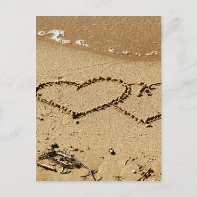 Postal Corazón Corazones amor personalizar aniversarios (Anverso)