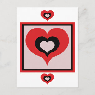 Postal Corazón cuadrado