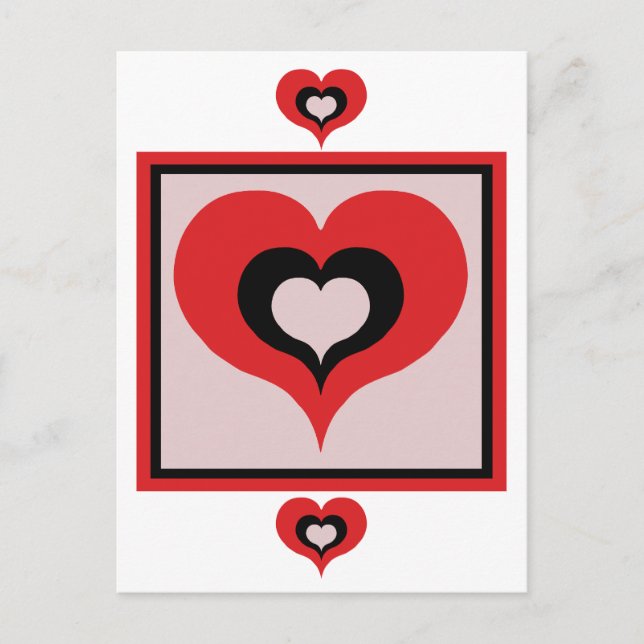 Postal Corazón cuadrado (Anverso)