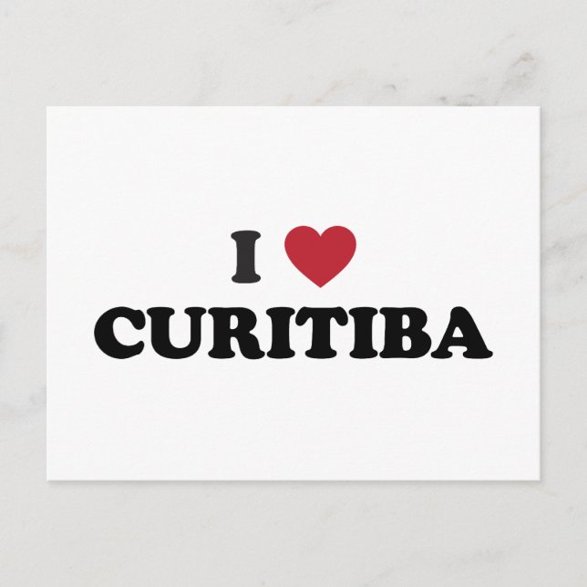 Postal Corazón Curitiba Brasil (Anverso)