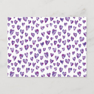 Postal Corazón de acuarela