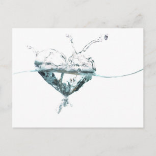 Postal corazón de agua