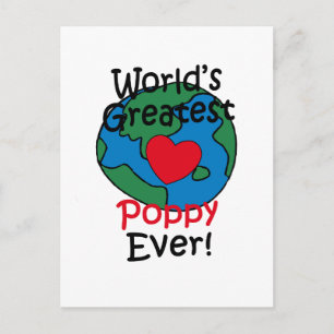 Postal Corazón de Amapola Más Grande del Mundo