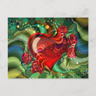 Postal Corazón de amor