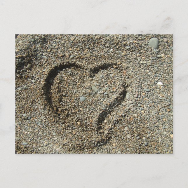 Postal Corazón de amor (Anverso)