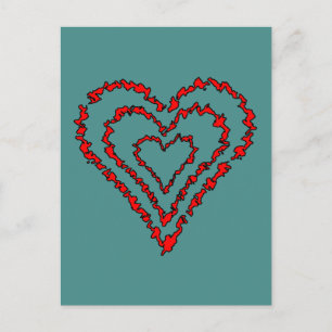 Postal Corazón de amor