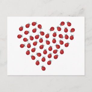 Postal Corazón de amor de la parábola