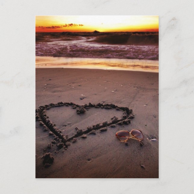 Postal Corazón de Arena (Anverso)
