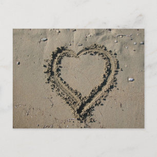 Postal Corazón de arena