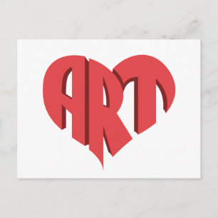 Postal Corazón de Arte