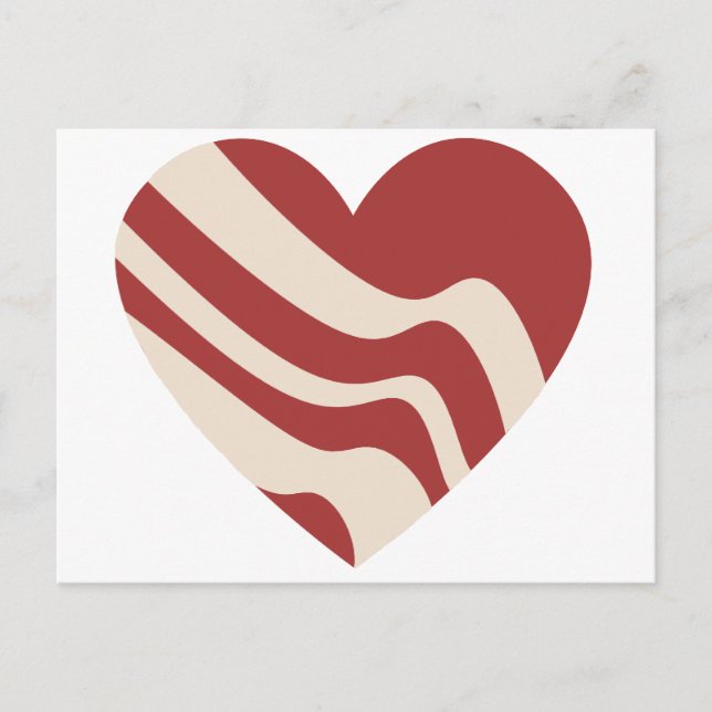 Postal Corazón de Bacon (Anverso)