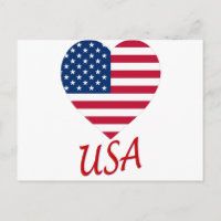 Corazón de bandera de Estados Unidos