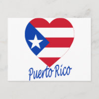 Corazón de bandera de Puerto Rico