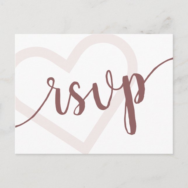 Postal Corazón de Bebé | Guión floreciente del Rosa del d (Anverso)