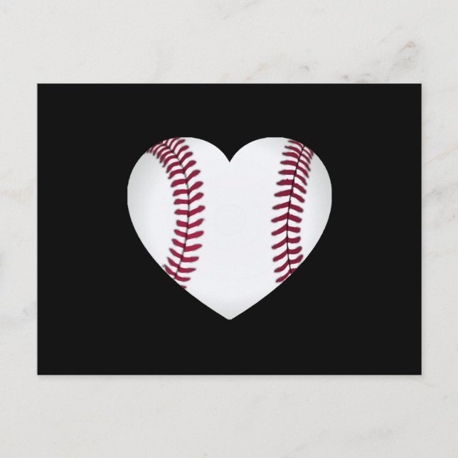 Postal Corazón de Béisbol (Anverso)