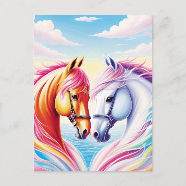 Postal Corazón de caballo (Anverso)