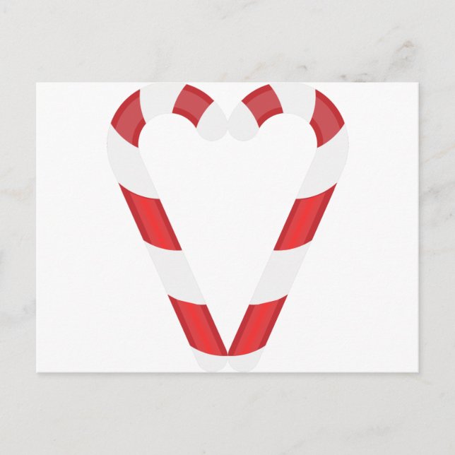 Postal corazón de caramelo de caramelo (Anverso)