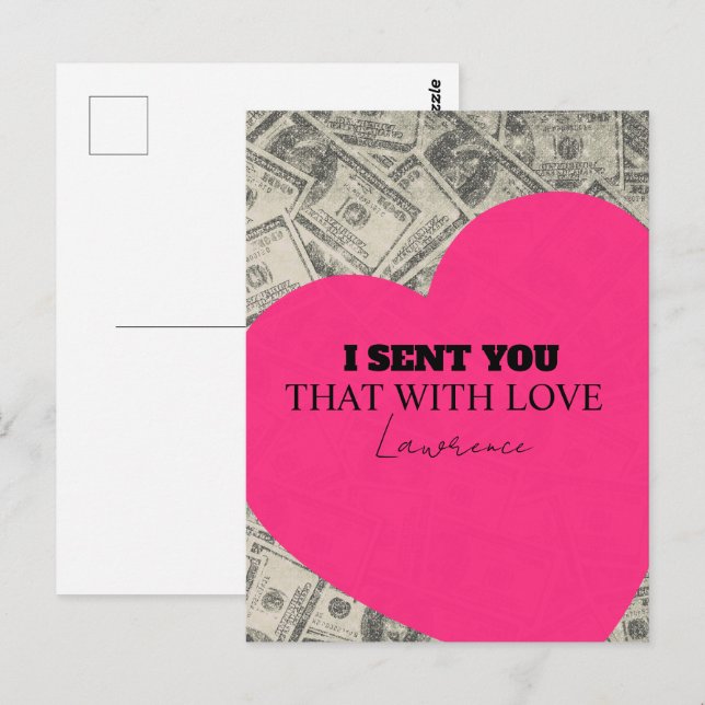 Postal Corazón de Comisaría Lindo de Carga de Prisión a D (Anverso / Reverso)