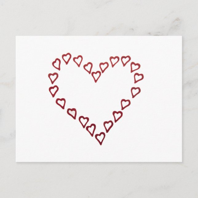 Postal Corazón de corazones (Anverso)