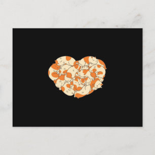 Postal Corazón de Cuy Amor   Cuy Bebé Adorable