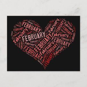 Postal Corazón de Febrero