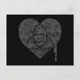 Postal corazón de gráfico gruñón