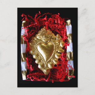 Postal Corazón de inflamación — notecard
