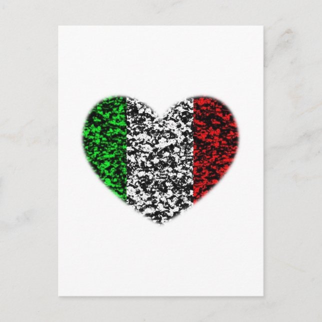Postal Corazón de Italia (Anverso)