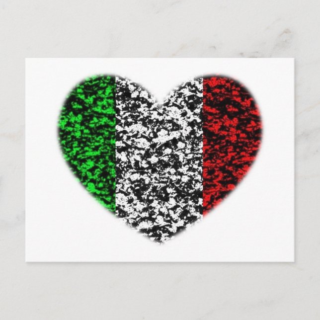 Postal Corazón de Italia (Anverso)
