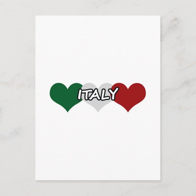 Postal Corazón de Italia (Anverso)