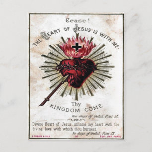 Postal Corazón De Jesús