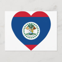 Corazón de la bandera de Belice
