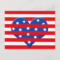 Corazón de la bandera de Estados Unidos