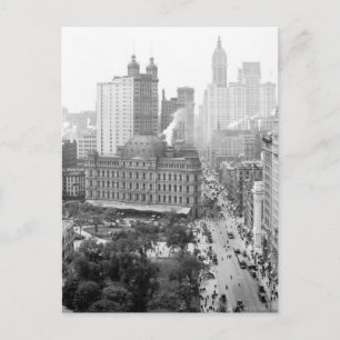 Postal Corazón de la ciudad de Nueva York: 1908