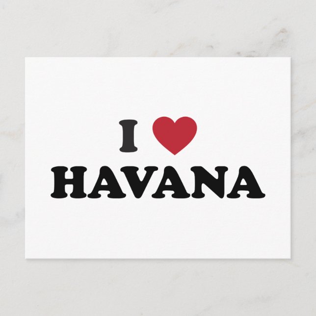 Postal Corazón de La Habana Cuba (Anverso)