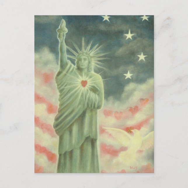 Postal Corazón de la libertad (Anverso)