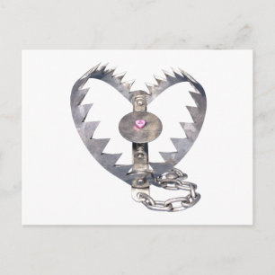 Postal Corazón de la trampa del oso
