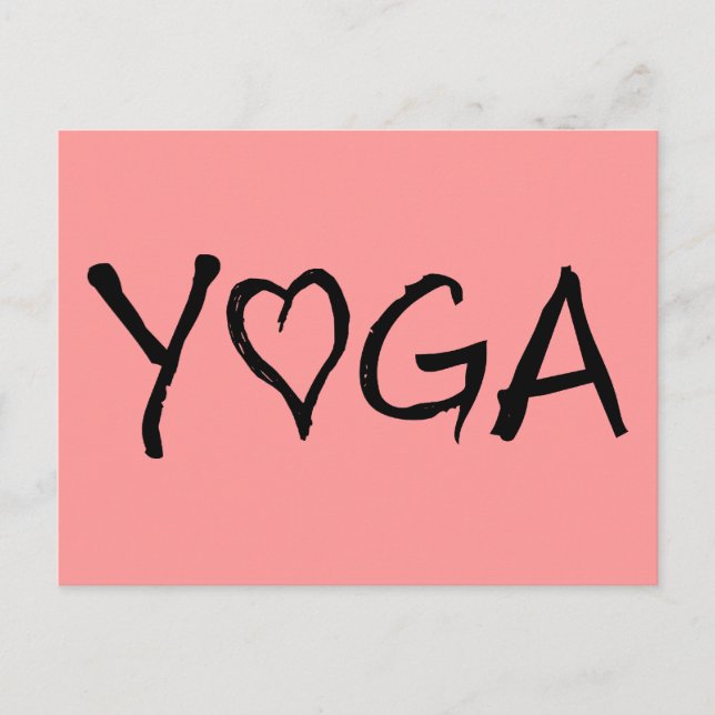 Postal Corazón de la yoga (Anverso)