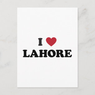 Postal Corazón de Lahore Pakistán